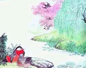 杜甫:绝句·两个黄鹂鸣翠柳