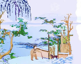 刘长卿:逢雪宿芙蓉山主人