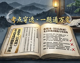 张恨水《巴山夜雨》考点穿透试题集专项训练