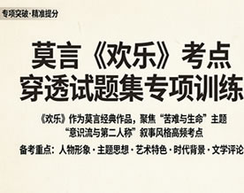 莫言《欢乐》考点穿透试题集专项训练