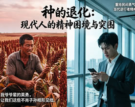 种的退化：现代人的精神困境与突围——高考主题训练优秀材料作文范文