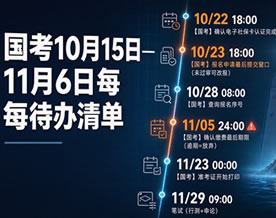 国考报名节奏表_1015至1106